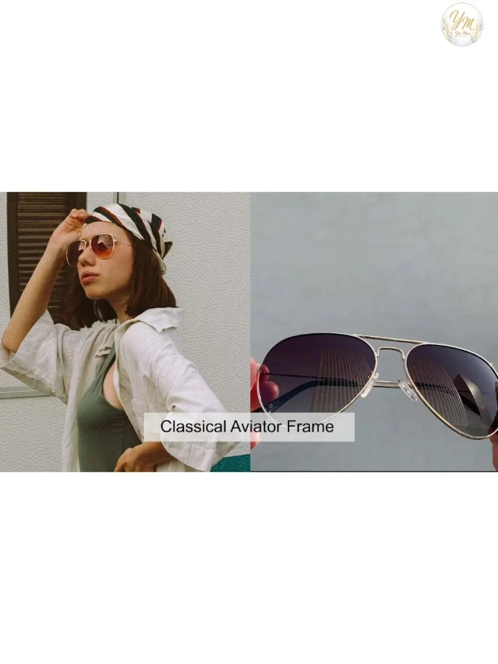 Classic Aviator Sunglasses for Men Women Polarized UV Blocking Driving Sun